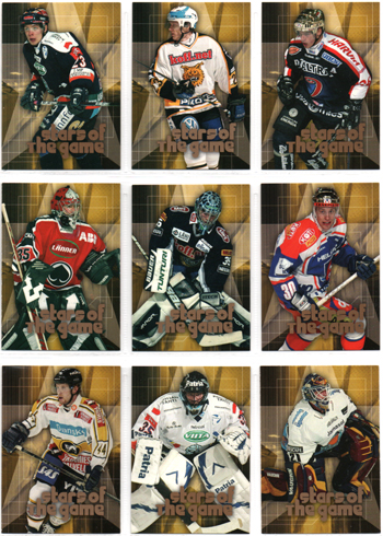 2004-05 Cardset STARS of THE GAME (14 kpl) Erikoiskortti Setti