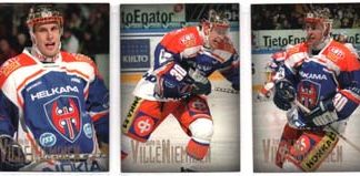 2004-05 Cardset Ville Nieminen TRIBUTE to (3 kpl) Erikoiskortti Setti