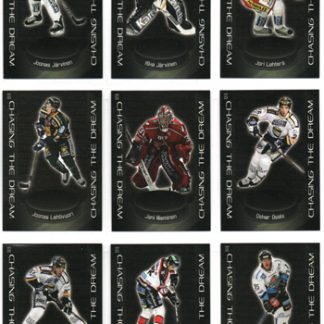2008-09 Cardset CHASING The DREAM (9 kpl) Erikoiskortti Setti