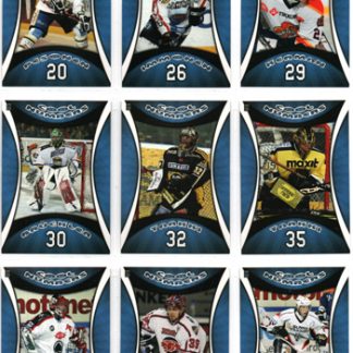 2008-09 Cardset Cool Numbers BLUE (18 kpl) Erikoiskortti Setti