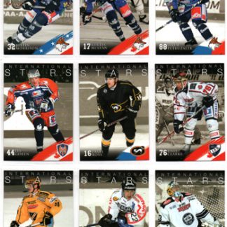 2009-10 Cardset INTERNATIONAL STARS (12 kpl) Erikoiskortti Setti