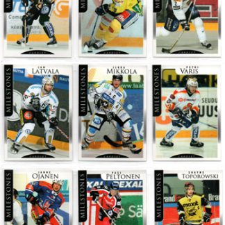 2009-10 Cardset MILESTONES (9 kpl) Erikoiskortti Setti