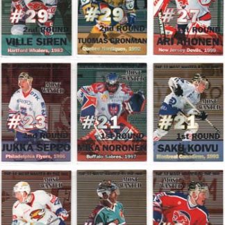 1999-00 Cardset MOST WANTED (12 kpl) Erikoiskortti Setti