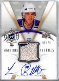 2007-08 UD The Cup SIGNATURE PATCHES 09/75 #SP-LR Luc Robitaille Kings