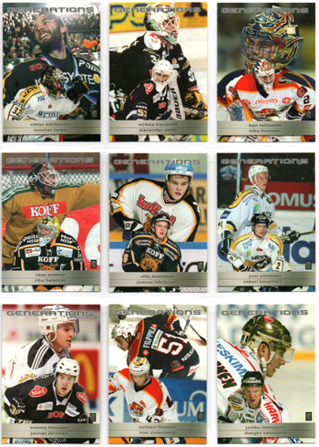 2007-08 Cardset GENERATIONS (14 kpl) Erikoiskortti Setti