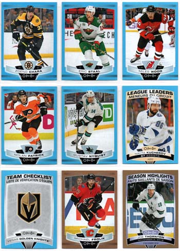 2019-20 O-Pee-Chee BLUE BORDER #408 Gustav Nyqvist Sharks
