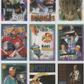 1996-97 Sisu RedLine SILVER TEXT #100 Checklist 100-150 MASKS Lukko
