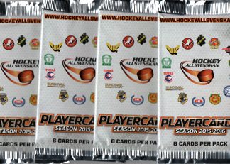 2015-16 AllSvenskan Hockey 6-Card Pack Pussi