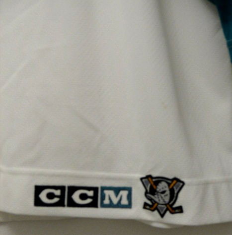 NHL FaniPaita Mighty Ducks Teemu SELANNE #8, ALTERNATE White CCM Jersey ORIGINAL - Image 4