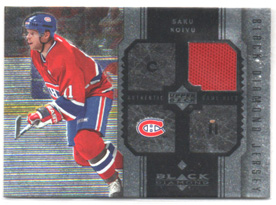 2005-06 Black Diamond Saku Koivu GAME JERSEY Canadiens #JSK