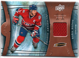 2009-10 Artifacts Frozen Artifacts Saku Koivu GAME JERSEY Canadiens #FAR-SK
