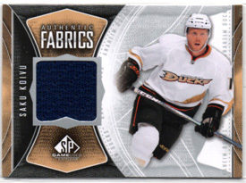2009-10 SP Game Used Saku Koivu GAME JERSEY Ducks #AF-SK