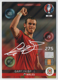 2016 Panini Uefa EURO France SIGNATURE #457 Gareth Bale (Wales)