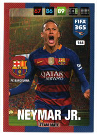 2017 Panini FIFA 365  #144 Neymar Jr. (FC Barcelona)