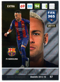 2017 Panini FIFA 365  GAME CHANGER  #UE111 Neymar Jr.- (FC Barcelona)