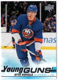 2019-20 UD Series 2 YOUNG GUNS #483 Otto Koivula RC Islanders