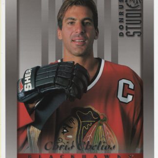 1997-98 Donruss Studio Portraits 8X10 #28 Chris Chelios Blackhawks