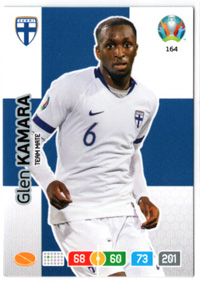 2020 Panini Uefa EURO #164 Glen Kamara Teammate FINLAND