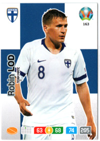 2020 Panini Uefa EURO #163 Robin Lod Teammate FINLAND