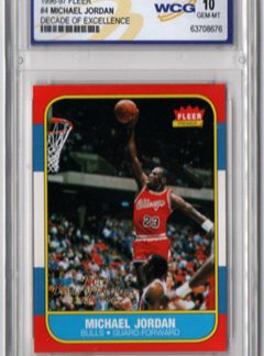 1996-97 Fleer Decate of Excellence #4 Michael Jordan Chicago Bulls GEM-MT 10