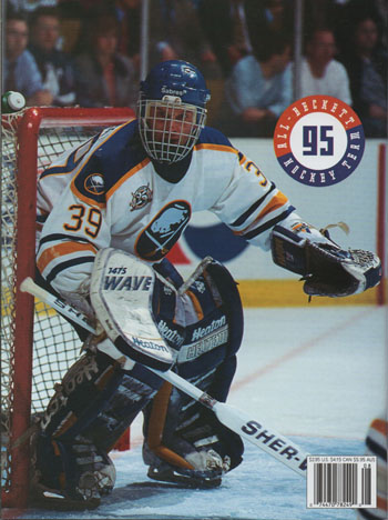 Beckett Hockey 1995 Aug. Brodeur Stanley Cup, Back Hasek - Image 3