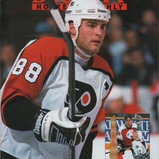 Beckett Hockey 1995 June Eric Lindros Flyers, Back Jim Carey
