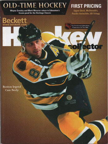Beckett Hockey 2004 Feb. Wayne Gretzky-Messier Old-Time Hockey, Back Cam Neely - Image 3
