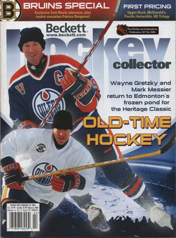 Beckett Hockey 2004 Feb. Wayne Gretzky-Messier Old-Time Hockey, Back Cam Neely