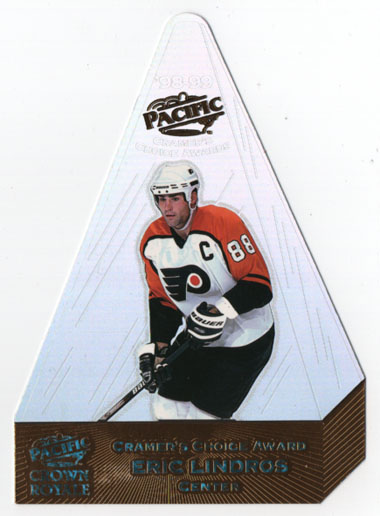 1998-99 CROWN ROYALE CRAMER'S CHOICE AWARD JUMBO #9 Eric Lindros Flyers (MINT)