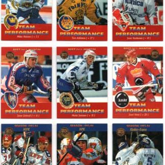 1994-95 SISU Series 1 Hockey #172 K-Espoo / tilastot Mikko Halonen K-Espoo