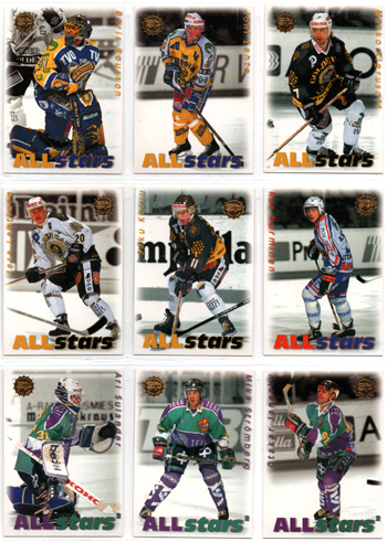 1995-96 SISU Series 1 Hockey ALL-STARS #172 Ville Peltonen HIFK