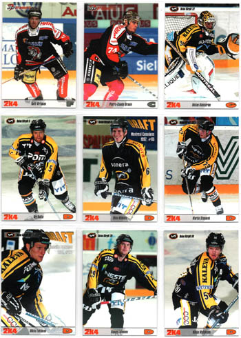 2004 Cardset 2K4 # 86 Ari Vallin Kärpät