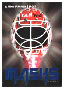 2017-18 Cardset MASKS BLUE /999 #6of9 Mika Järvinen (G) Sport