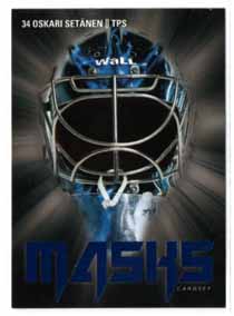 2017-18 Cardset MASKS BLUE/999 #8of9 Oskari Setänen (G) TPS