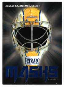 2017-18 Cardset MASKS BLUE/999 #3of9 Sami Rajaniemi (G) Jukurit