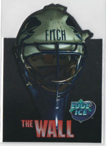 1995-96 Edge Ice THE WALL DIE-CUT Masks Eric Fichaud (G) Icecats #TW11