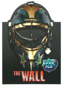 1995-96 Edge Ice THE WALL DIE-CUT Masks Manny Fernandez (G) K-Wings #TW2
