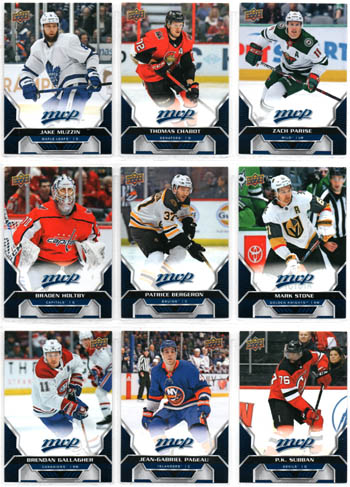 2020-21 UD MVP Hockey BLUE PARALLEL #143 Zach Parise Wild