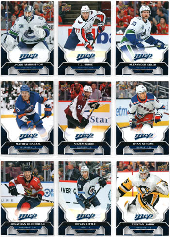 2020-21 UD MVP Hockey BLUE PARALLEL #170 Jacob Markstrom (G) Canucks