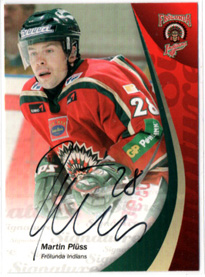 2006-07 SHL Elitset Martin Pluss Frölunda SIGNATURE