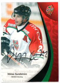 2006-07 SHL Elitset Niklas Sundström MoDo SIGNATURE
