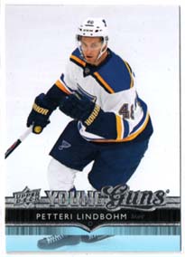 2014-15 Upper Deck YOUNG GUNS #480 Petteri Lindbohm Blues RC