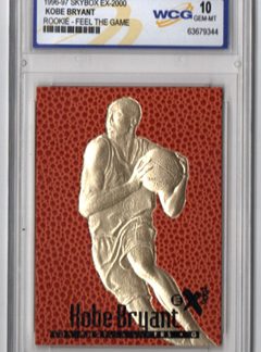 1996-97 Skybox EX-2000 23KT GOLD ROOKIE- FEEL THE GAME #NNo Kobe Bryant ROOKIE Los Angeles Lakers GEM-MT 10