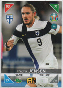 2020-21 Panini Kick Off Uefa EURO #79 Fredrik Jensen FINLAND