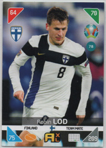 2020-21 Panini Kick Off Uefa EURO #78 Robin Lod FINLAND
