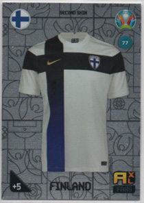 2020-21 Panini Kick Off Uefa EURO #77 Second Skin SILVER FOIL FINLAND