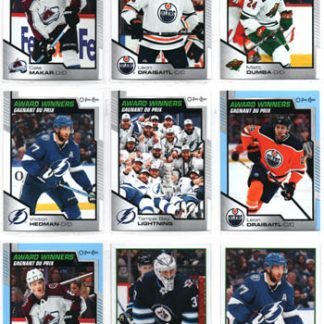 2020-21 Upper Deck Series 2 OPC UpDate AWARD WINNERS BLUE PARALLEL #601 Leon Draisaitl Oilers