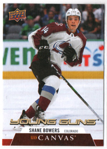 2020-21 Upper Deck Series 2 UD CANVAS YOUNG GUNS #C231 Shane Bowers RC Avalanche