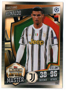 2020-21 Topps Match Attax Champions League MASTER #204 Cristiano Ronaldo Juventus