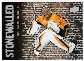 2018-19 Upper Deck Hockey STONEWALLED #SW-36 Juuse Saros (G) Predators